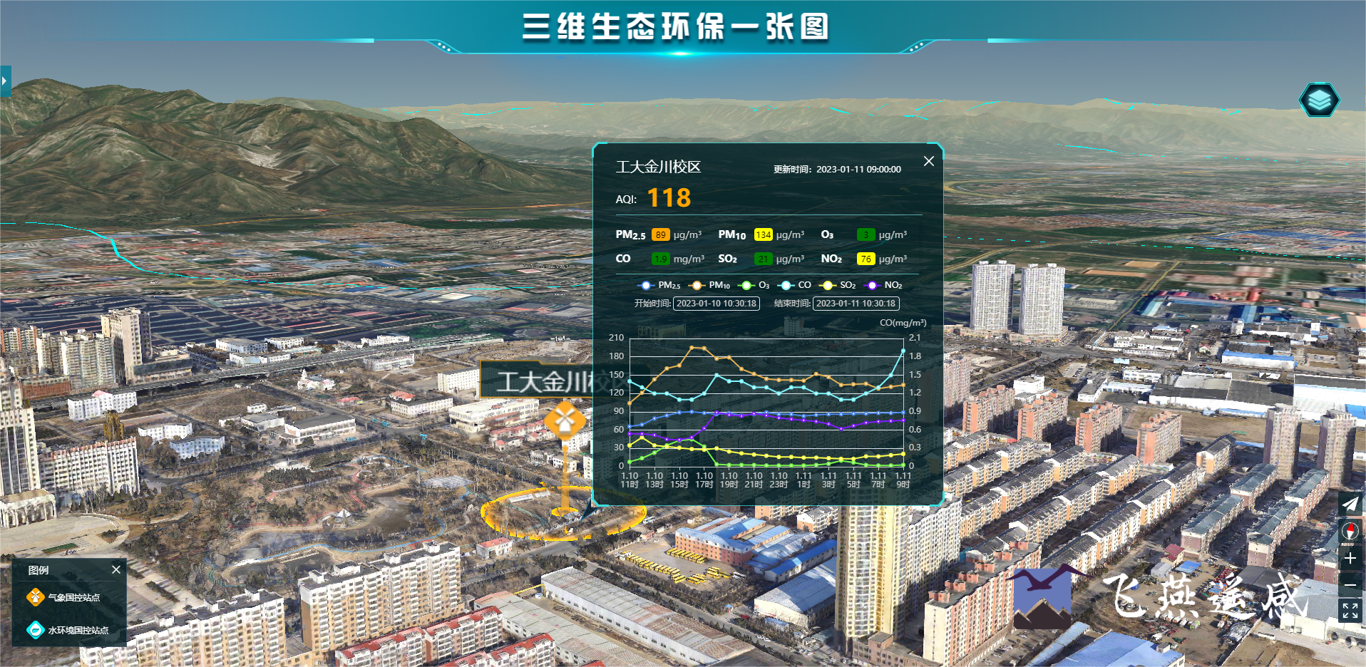 智慧環保三維可視化系統平臺，生態環境立體場景“入行入心”